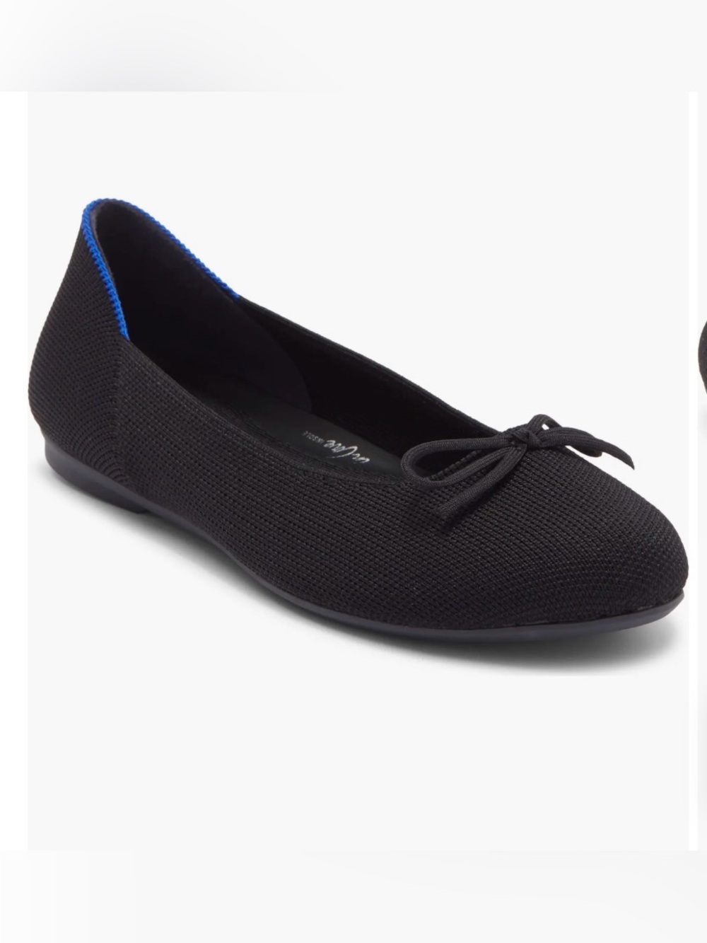 Rothy's The Flat Ballet Flats Slip On Black Casual Round Toe New Size 10
